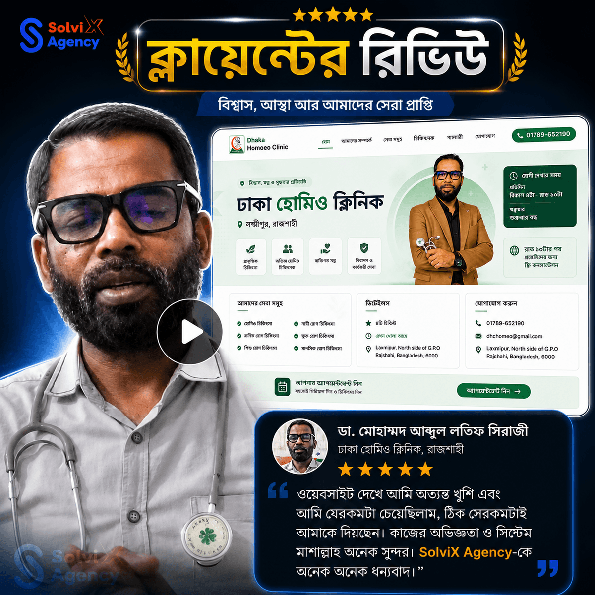 অনেক এজেন্সিকে বাদ দিয়ে কেন SolviX Agency-কে বেছে নিলেন?